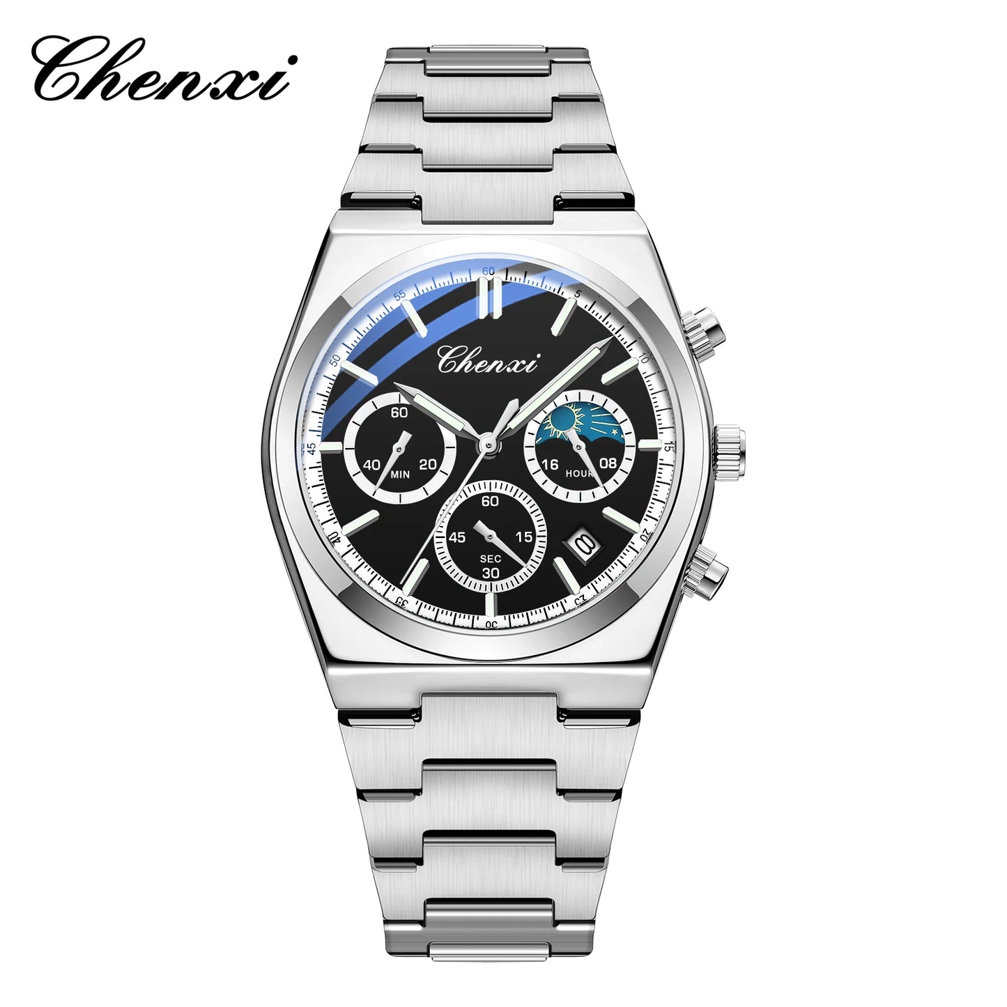 CHENXI 983 Lunar Phase Chronograph