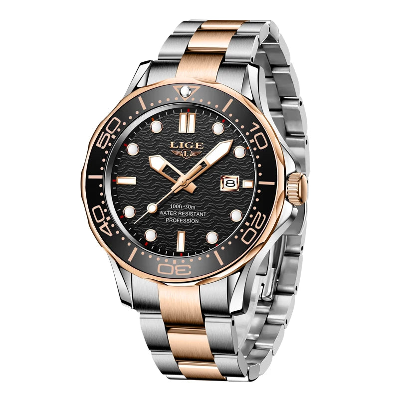 LIGE 8936 Military Wrist Watch