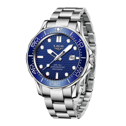 LIGE 8936 Military Wrist Watch