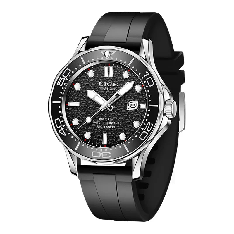 LIGE 8936 Military Wrist Watch