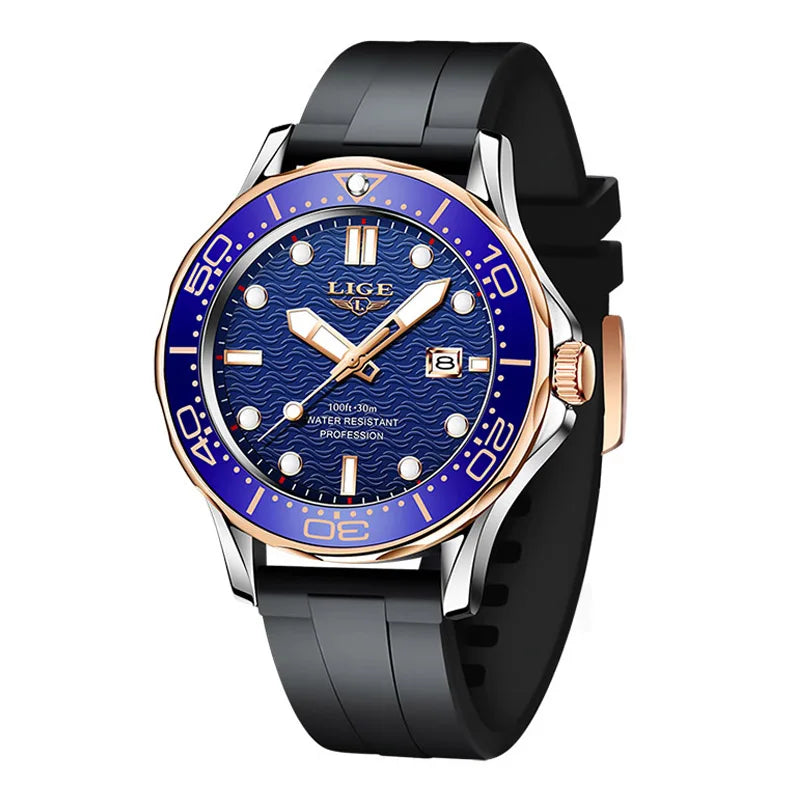 LIGE 8936 Military Wrist Watch