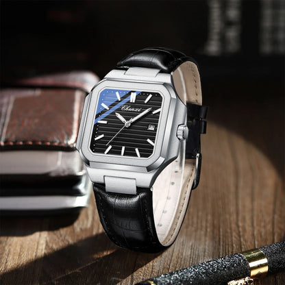 CHENXI Elegant Square Dial Leather