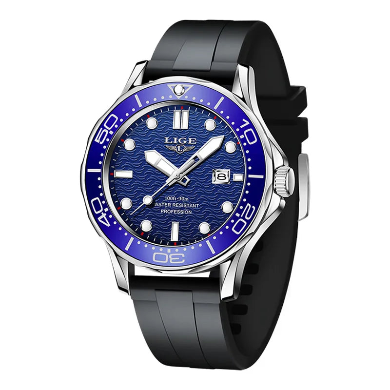 LIGE 8936 Military Wrist Watch