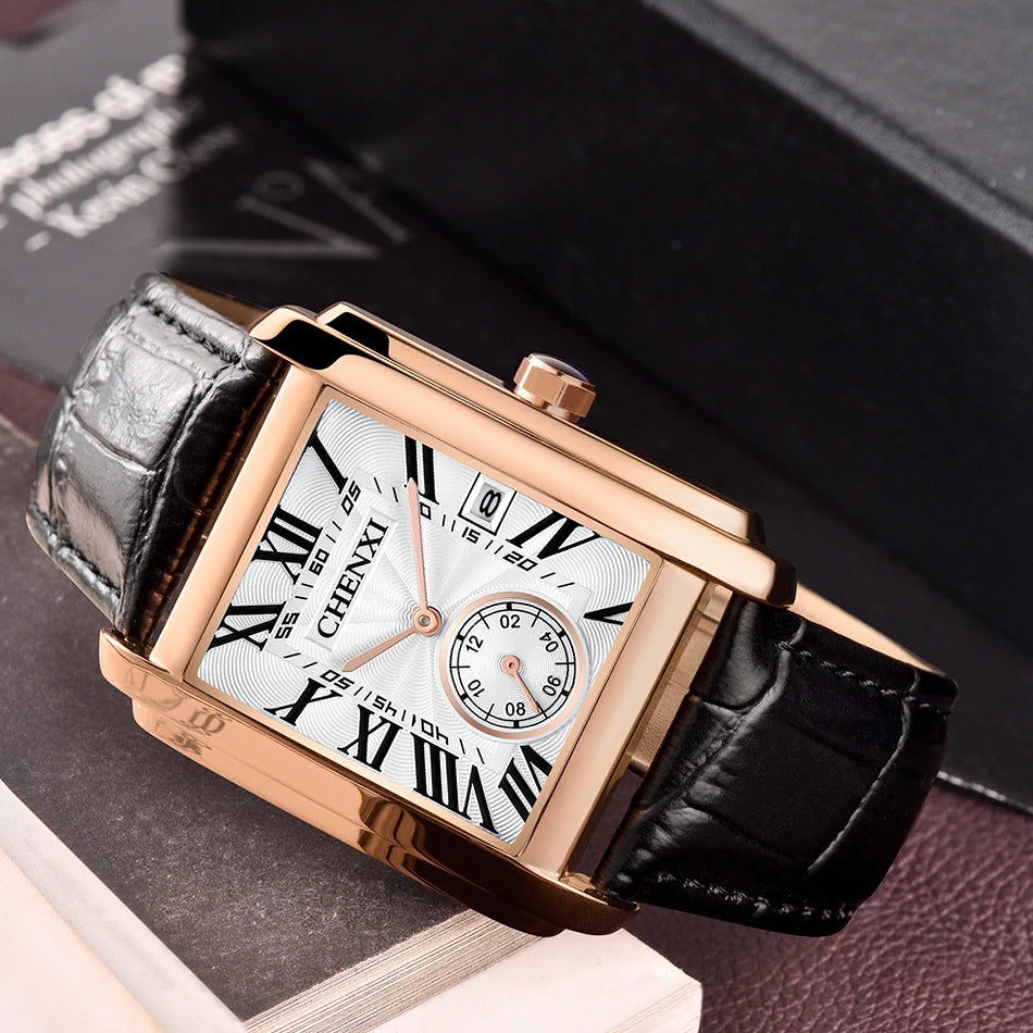 CHENXI 8216 Roman Dial Leather
