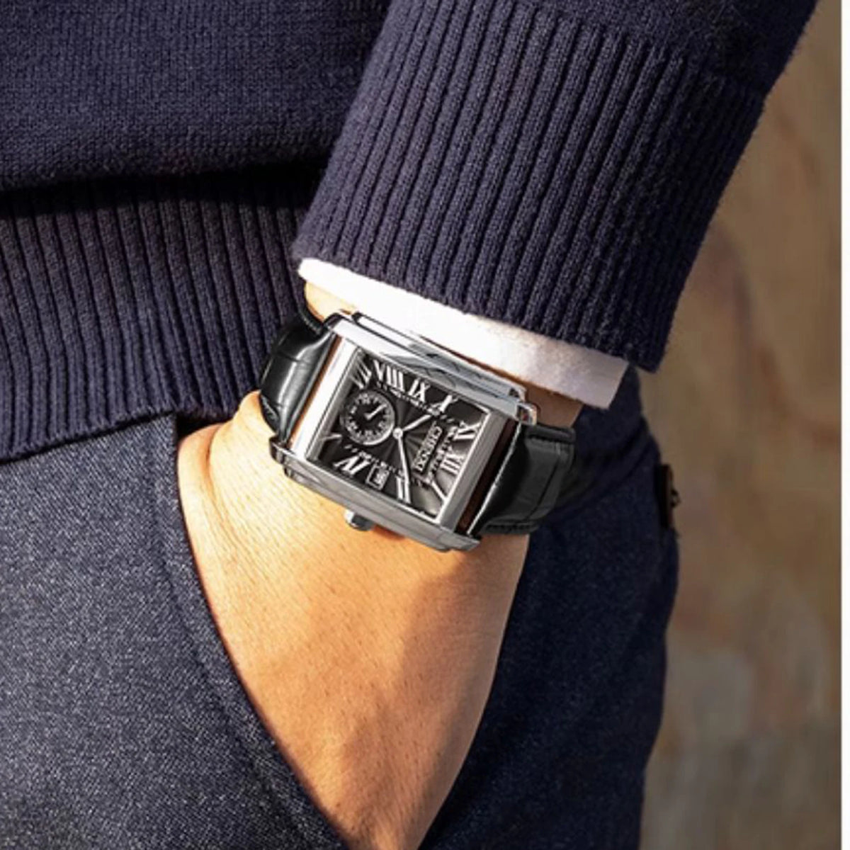 CHENXI 8216 Roman Dial Leather