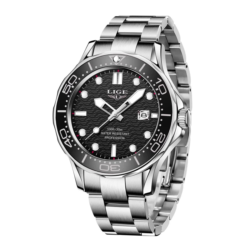 LIGE 8936 Military Wrist Watch