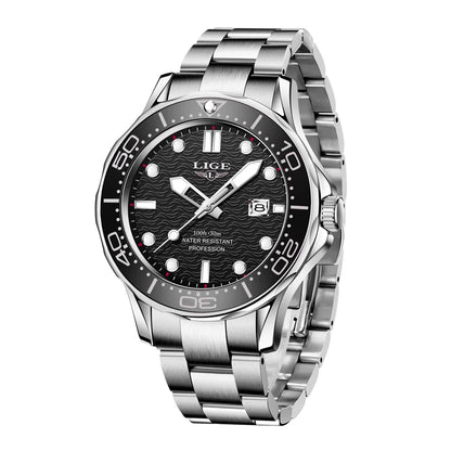 LIGE 8936 Military Wrist Watch