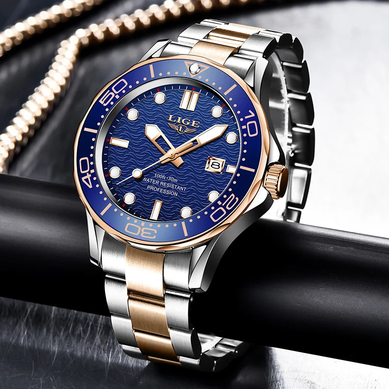 LIGE 8936 Military Wrist Watch