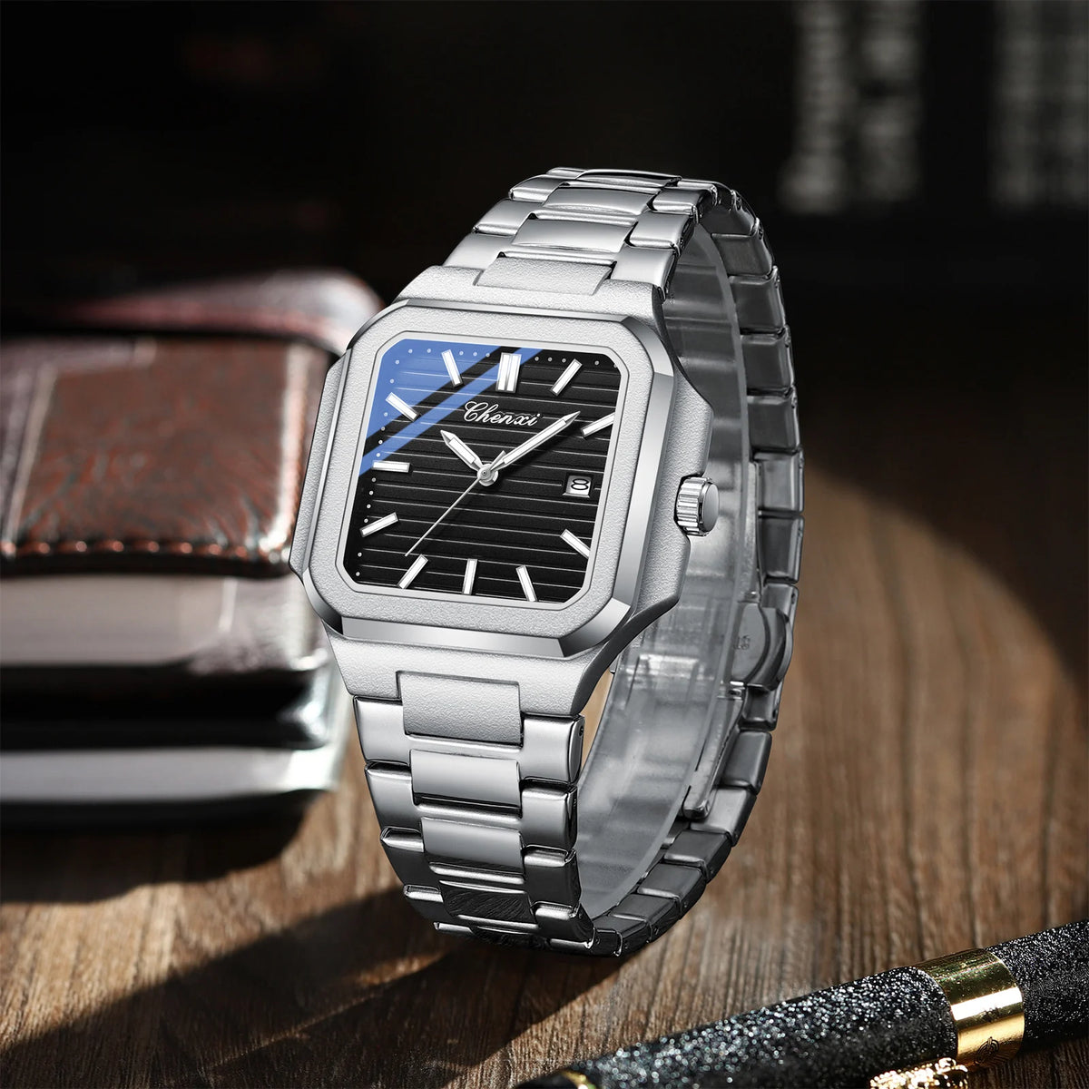 CHENXI 8266 Elegant Square Dial Quartz Watch