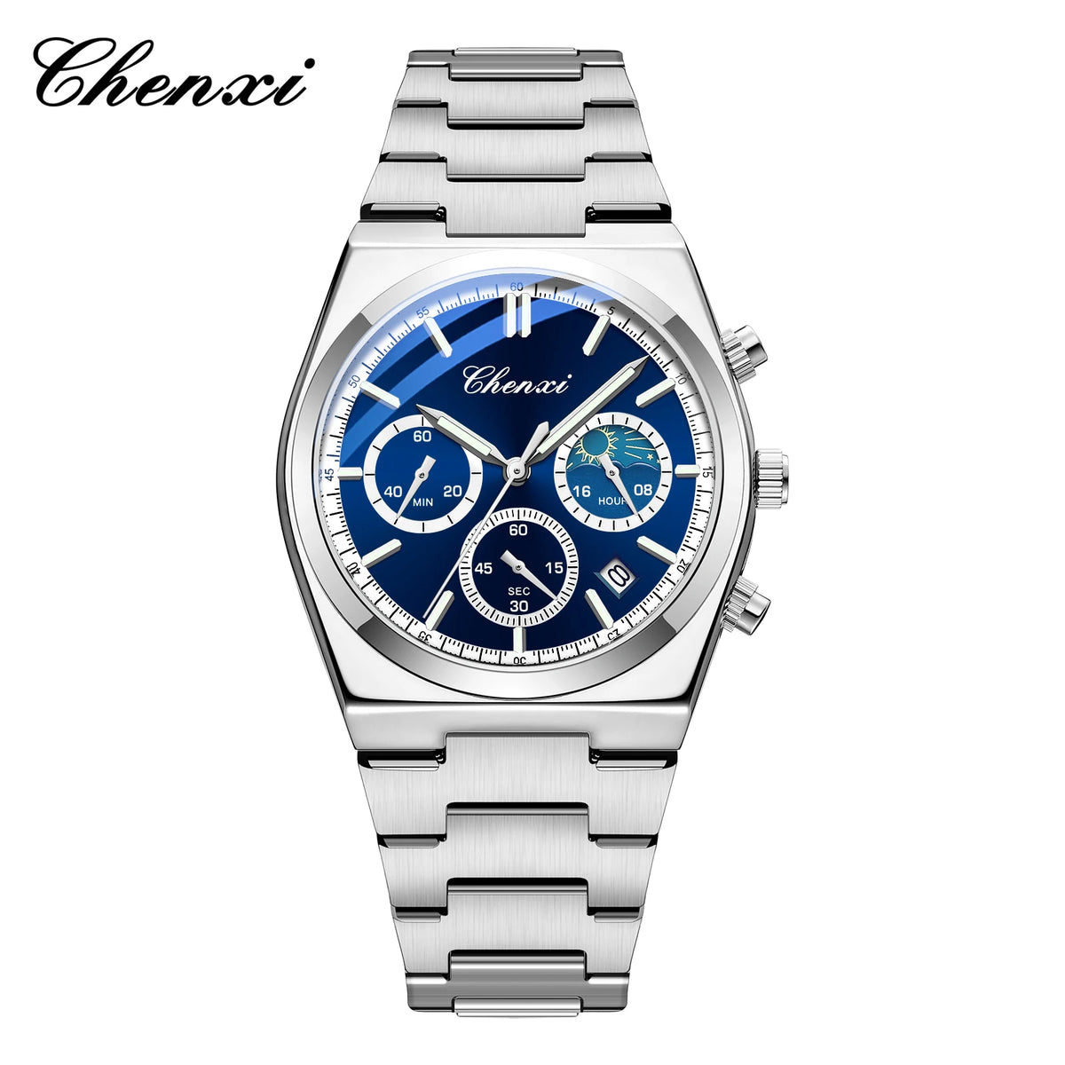 CHENXI 983 Lunar Phase Chronograph