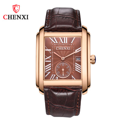 CHENXI 8216 Roman Dial Leather