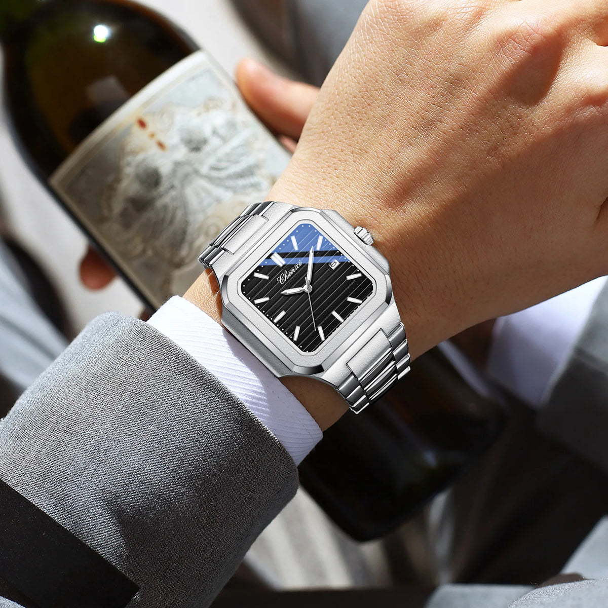 CHENXI 8266 Elegant Square Dial Quartz Watch