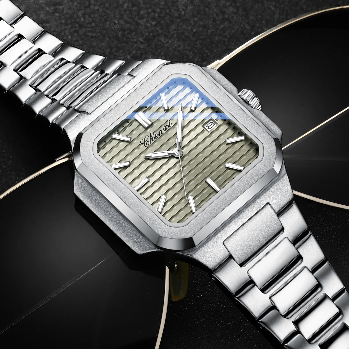 CHENXI 8266 Elegant Square Dial Quartz Watch