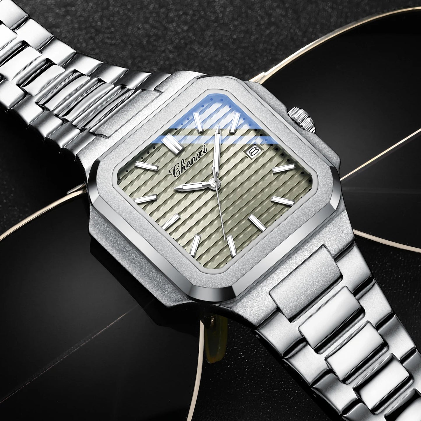CHENXI 8266 Elegant Square Dial Quartz Watch