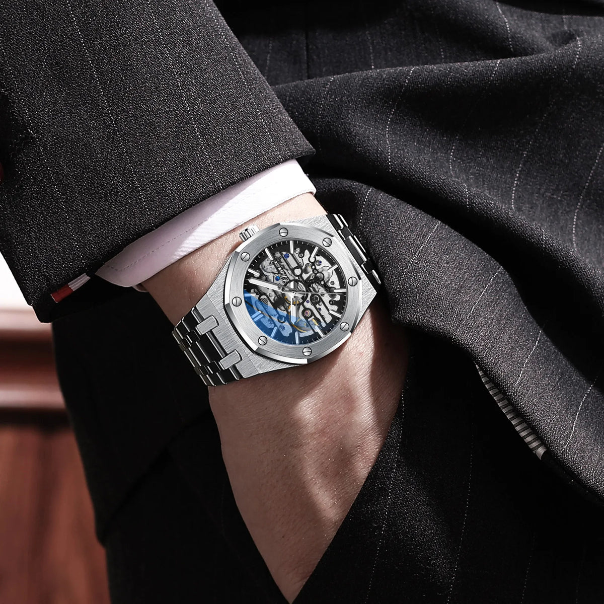 CHENXI 8848 Skeleton Mechanical Watch