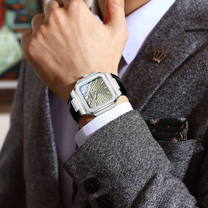 CHENXI Elegant Square Dial Leather