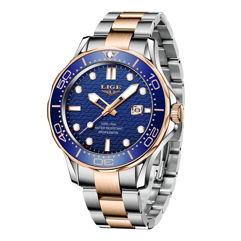 LIGE 8936 Military Wrist Watch