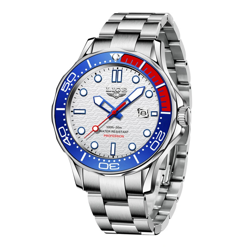 LIGE 8936 Military Wrist Watch