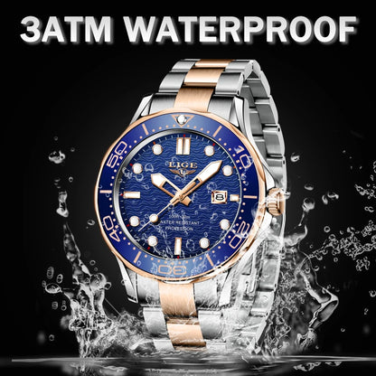 LIGE 8936 Military Wrist Watch