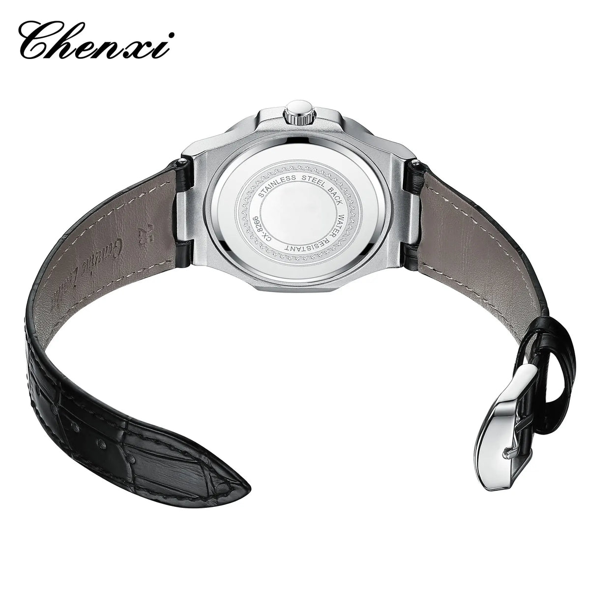 CHENXI Elegant Square Dial Leather