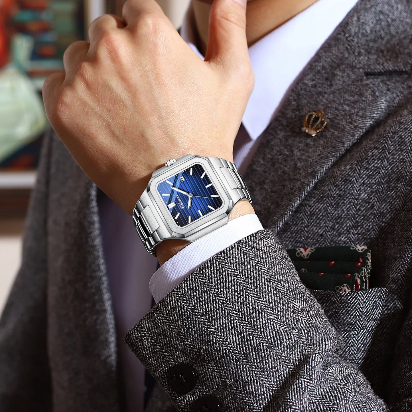 CHENXI 8266 Elegant Square Dial Quartz Watch