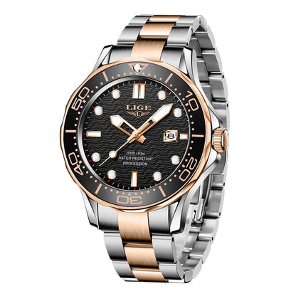 LIGE 8936 Military Wrist Watch