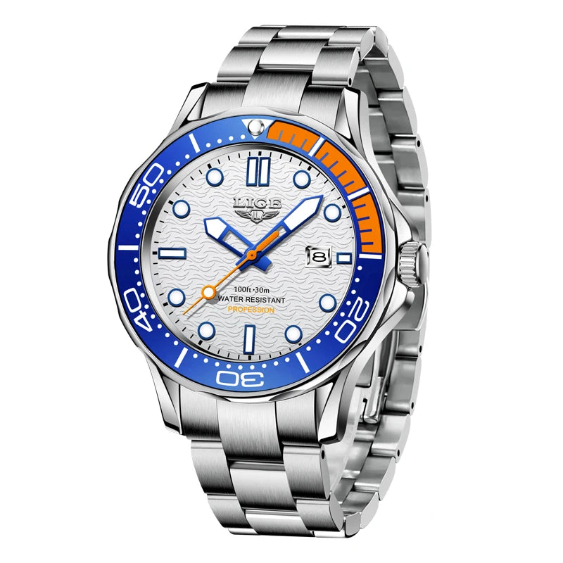 LIGE 8936 Military Wrist Watch